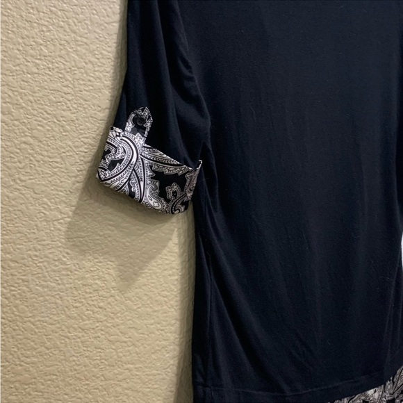 Willi Smith top blouse size S short sleeve polyester spandex - Picture 4 of 7